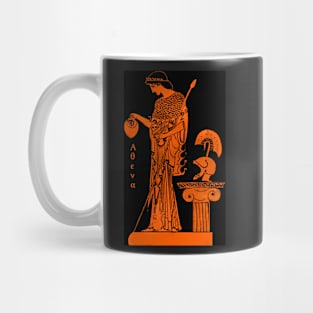 Athena Minerva red figure vase Mug